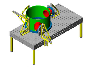 桁架節臂組立焊接