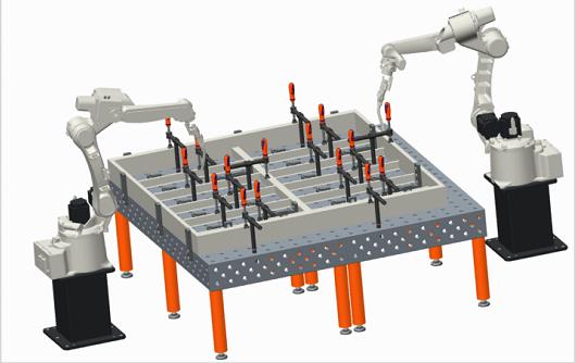 機器人焊接平板